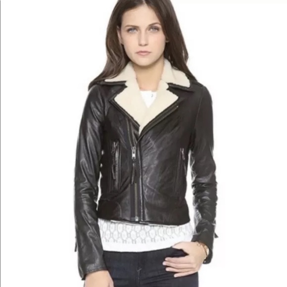 One day sale Joie Ailey 100% leather shearling jacket - Picture 9 of 16